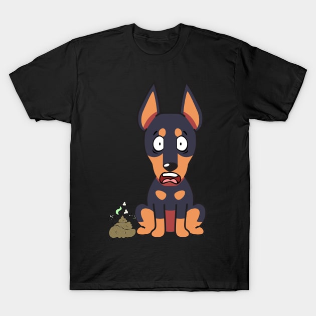 Funny alsatian smells poo poo T-Shirt by Pet Station